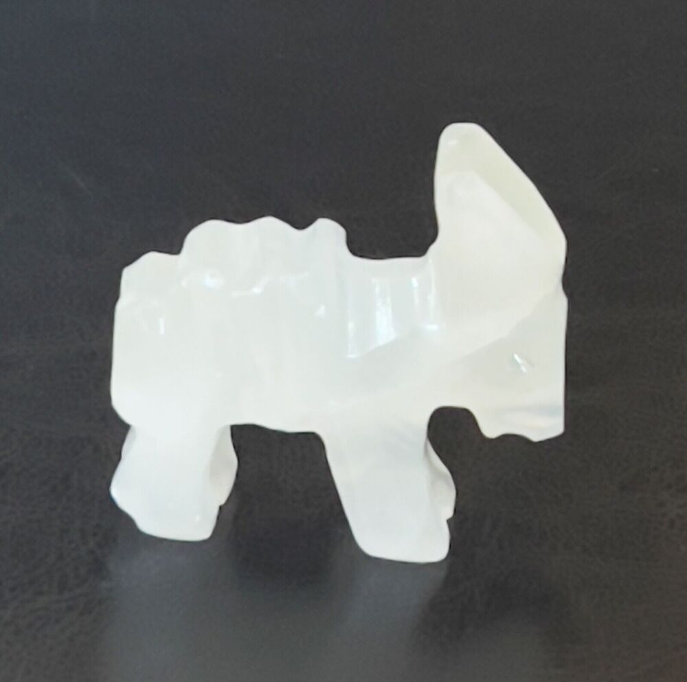 Donkey Mule Statue Figurine Onyx Natural Stone Hand Carved 2.5" Art Collectible